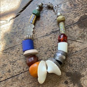 *LAST CHANCE *Large bead and shell necklace